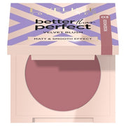 Eveline Better Than Perfect Velvet Blush Pressed Rose 03