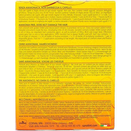 Sanotint Ash Blonde Hair Dye 15 - 4% PPD, No Ammonia