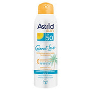 Astrid Coconut Love Spray Of 50 Invisible Dry Sun Spray Spf 50 150 Ml