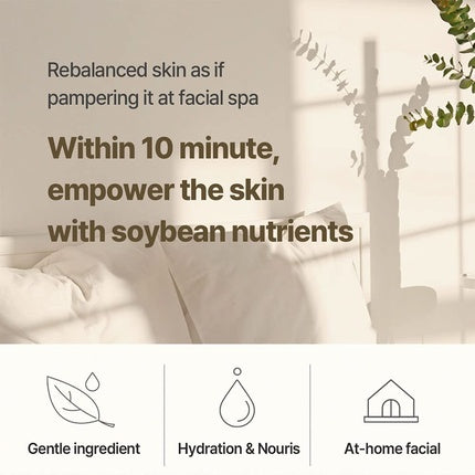 Mixsoon Soybean Milk Pad pH-Balanced Soothing Sheet Mask for Moisturization and Replenishing Skin Nutrients