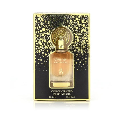 Ayat Perfumes Oud Royal Perfume Oil 12ml - Alcohol-Free Musk Extract Unisex Oriental Arabic