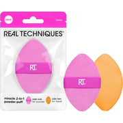 Real Techniques Miracle 2-In-1 Powder Puff Dual-Sided Full-Size Makeup