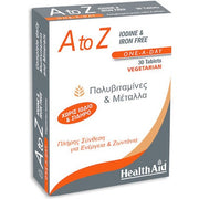 Health Aid A To Z Iodine Iron Free 30 Tablets