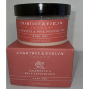 Crabtree & Evelyn Rosewater & Pink Peppercorn Moisturizing Body Gel 8.5 oz
