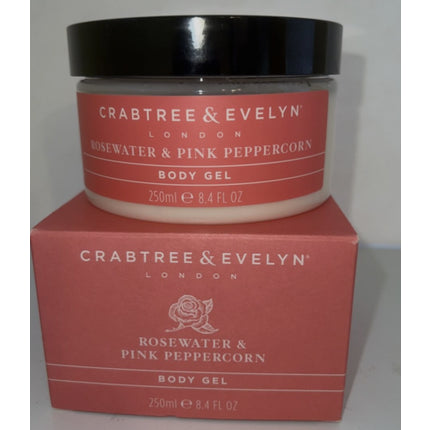 Crabtree & Evelyn Rosewater & Pink Peppercorn Moisturizing Body Gel 8.5 oz