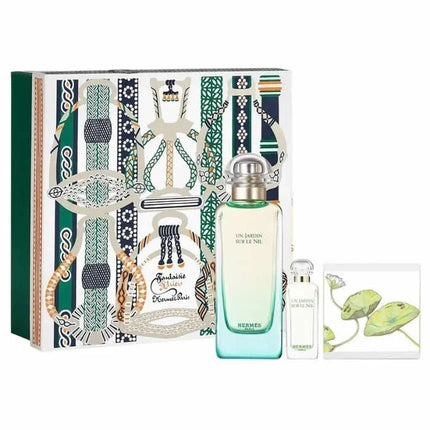 Herms Un Jardin Sur Le Nil Set Eau De Toilette Spray 100ml Set 3 Pieces