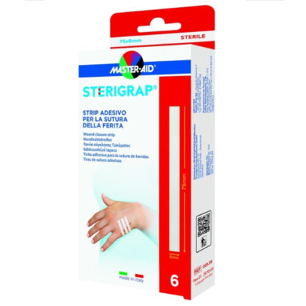 Sterigrap Strip Adhesive Wound Master Aid 6 Pieces 6x75mm