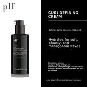 Ph Pure Hair Curl Defining Cream for Natural Curls & Waves - Frizz Control