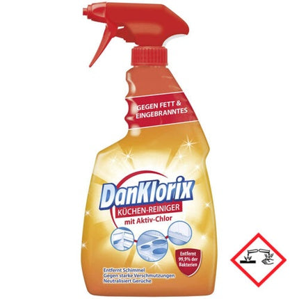 Dan Klorix Power Cleaner with Chlorine Against Grease and Burned In