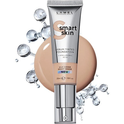 Lamel Smart Skin Serum Tinted Foundation for Moisturized, Smooth, and Uniform Skin
