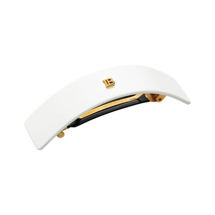 Balmain Hair Clip L Bianca In Cellulose Acetate