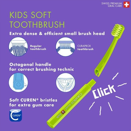 Curaprox Travel Set for Children - Green