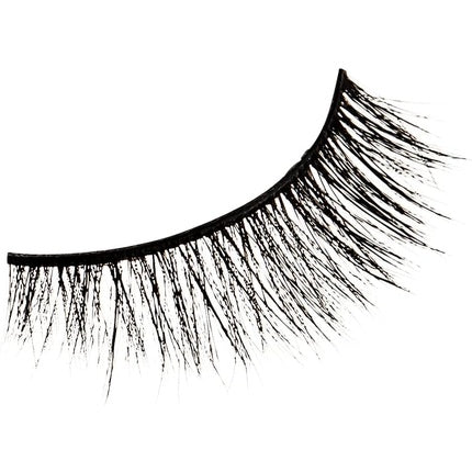 KISS Lash Couture Faux Mink Collection False Lashes Little Black Dress Ultrafine Tapered Synthetic Fake Lashes with Lash Glue Black 2 Count