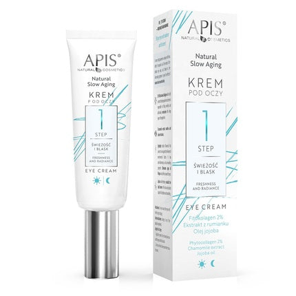 Apis Natural Slow Aging Eye Cream Providing Freshness And Glow Step 1 15ml