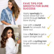 fave4 Smooth for Sure Smoothing Blowout Cream for Shine & Heat Protection 5.5 Fl Oz