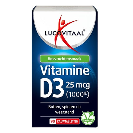 Lucovitaal Vitamin D3 25 Micrograms Vegan Chewable Tablet