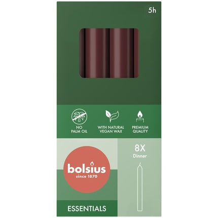 Bolsius Dinner Candles Velvet Red 170x20