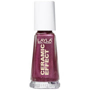 Layla Cosmetics 1243R23-044 Ceramic Effect Nail Polish Flashy Fuchsia 0.01L