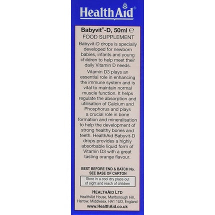 HealthAid Babyvit-D Drops 50ml