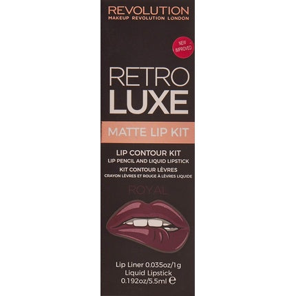 Makeup Revolution Retro Luxury Matte Lip Kit Royal