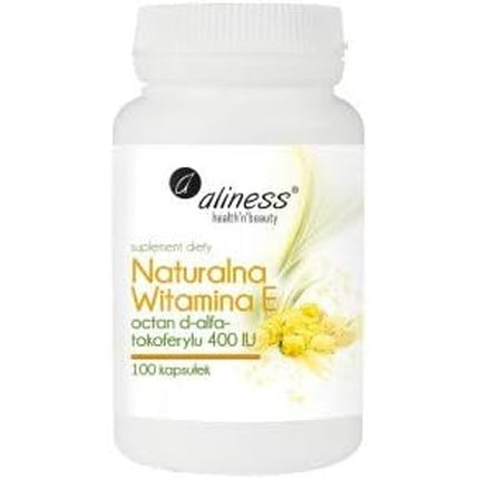 Natural Vitamin E 400 d-afa Tocotrienol Acetate 100 Capsules Aliness