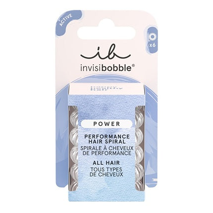 Invisibobble Hair Band Power Crystal Clear 6 Pieces