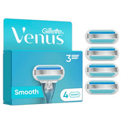 Venus Gillette Venus Smooth Razor Blades For Women - Blue/White - 4 Pieces