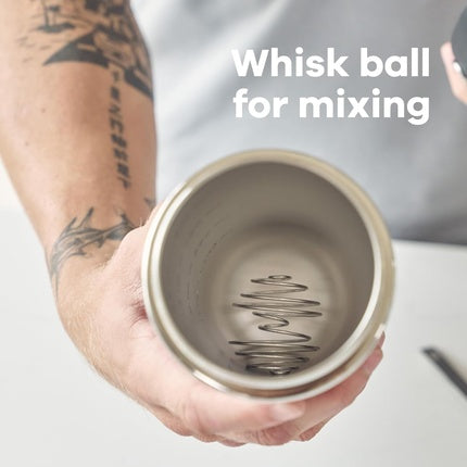 Hydro Flask Insulated Shaker Bottle 709ml 24oz for Protein Shakes and Supplements Leakproof Chug Spout BPA-Free Trillium