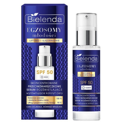 Bielenda Youthful Exosomes Concentrated Anti-Wrinkle Brightening Serum Spf 50 30ml