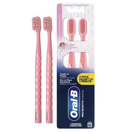 Oral B Oral-B Pro-Sensi Clinical Manual Toothbrush Gentle Clean Extra Soft Bristles