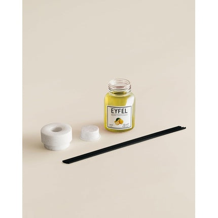 Eyfel Reed Diffuser for Home Lemon Scent Glass Core Yellow 4.05 Fl Oz