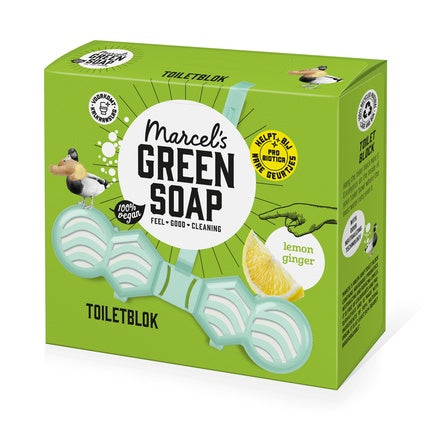 Marcel's Green Soap Toilet Block Lemon & Ginger