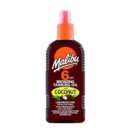 Malibu Bronzing Tanning Spray Oil with Coconut SPF6 200ml