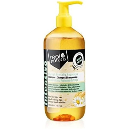 Real Natura Pro-Loiro Repair Shampoo without Salt, Deep Repair for Blonde Hair, Keeps Color Vibrant and Shiny, Protection from Damage 500ml