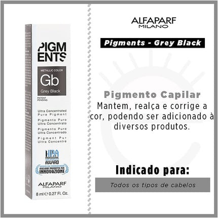 Alfaparf Milano Pigments Color Grey Black 48ml