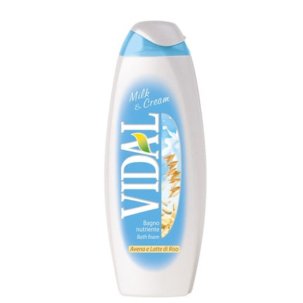 VIDAL Creamy Bath Foam Milk & Cream 500ml - Wonderfully Revitalized and Fresh Skin