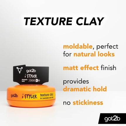 Got2b Istyler Long Lasting Hold No White Residue Silicone Free Texture Matt