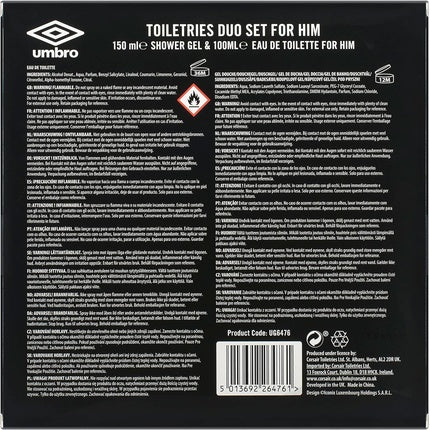 Umbro Power Eau de Toilette 100ml and Body Wash 150ml