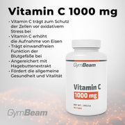 Gymbeam Vitamin C 1000mg Capsules - 1000mg Ascorbic Acid Per Tablet