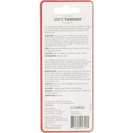 Kiss Deluxe Tweezer Slant Tip TWZ01