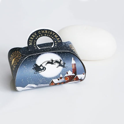 Festive Soap Winter Village Luxury Guest Soap 260g - Cinnamon and Mulled Wine Fragrance