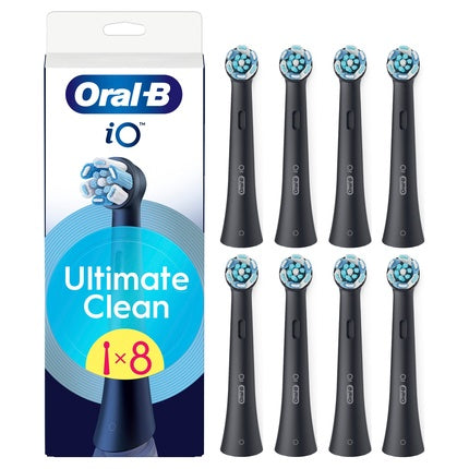 Oral B Oral-B Io Series Ultimate Clean Black Replacement Brush Heads - 8 Count