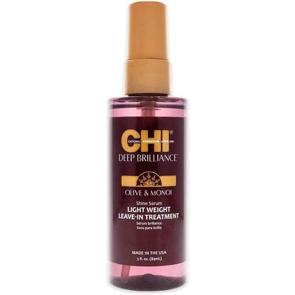 CHI Deep Brilliance Shine Serum Lightweight Leave-In Treatment 89ml 0.23g