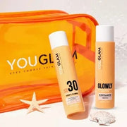 Youglam Solar Kit With Sun Protection 30 And After Sun Glowly In A Beauty Case