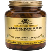 Solgar Full Potency Dandelion Root Vegetable Capsules 100 Count