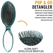 WetBrush Pop and Go Detangler Blue-Green