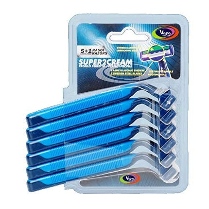 Vapa Men's Razor Super2 Cream 5 + 1 Pack