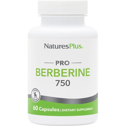 Natures Plus PRO Berberine 750mg 60 Capsules Supports Healthy Metabolism Non-GMO Vegan Gluten Free 30 Servings