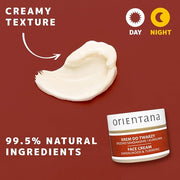 Orientana Natural Face Cream Sandalwood & Turmeric Day & Night Vegan Anti-Aging