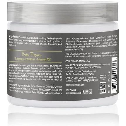 Design Essentials Natural Almond & Avocado Nourishing Co-Wash 454g